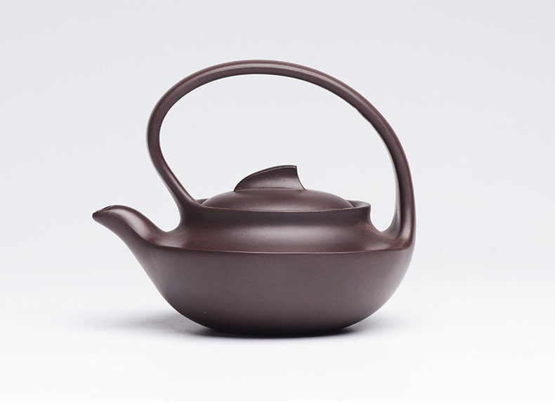 提梁精美紫砂壺，創(chuàng)意手工紫砂壺